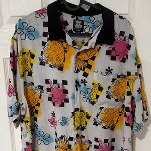 Vans x Spongebob Hawaiian Shirt Size XL